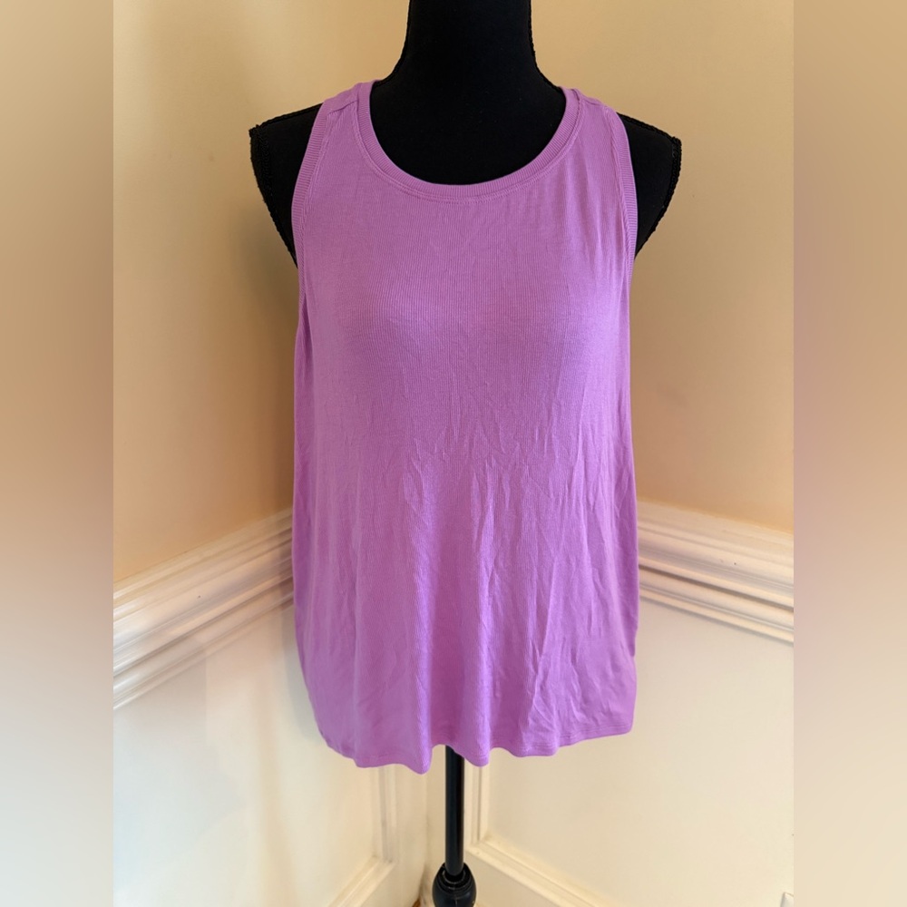 Athleta‎ Relaxed Purple Sleeveless Tank Sz L